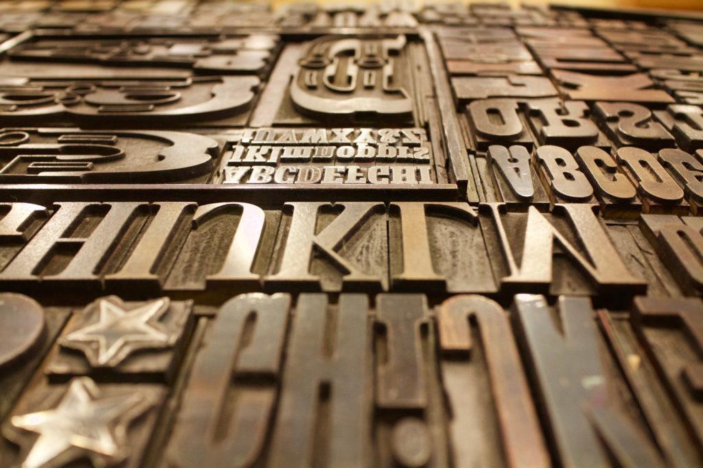 typeface blocks